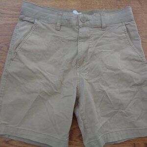 H&M Woman's Tan Khaki Brown Shorts Small Slim Fit Stretch